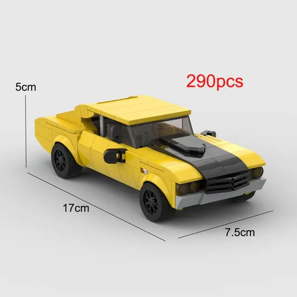 Build Your Own Camaro Z28 with Building Blocks Racing Toy Car Model