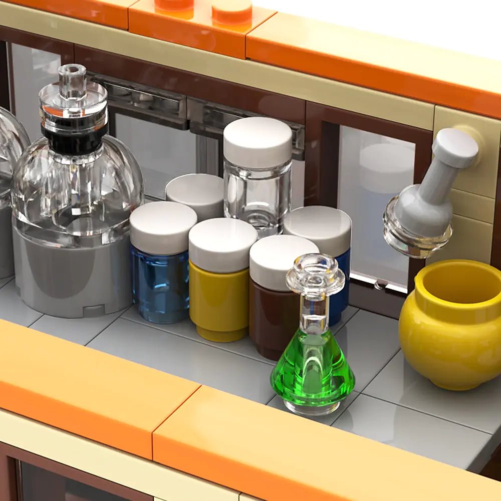 BuildMoc Breaking Bad Inspired Cooking Lab RV - Pinkman & Walter White Edition Van Toy
