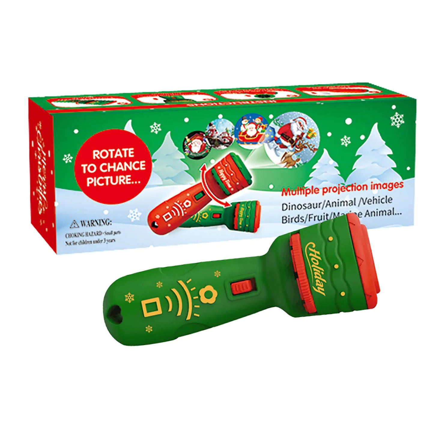 Christmas Flashlight Projection - Festive Holiday Toy with 21 Patterns