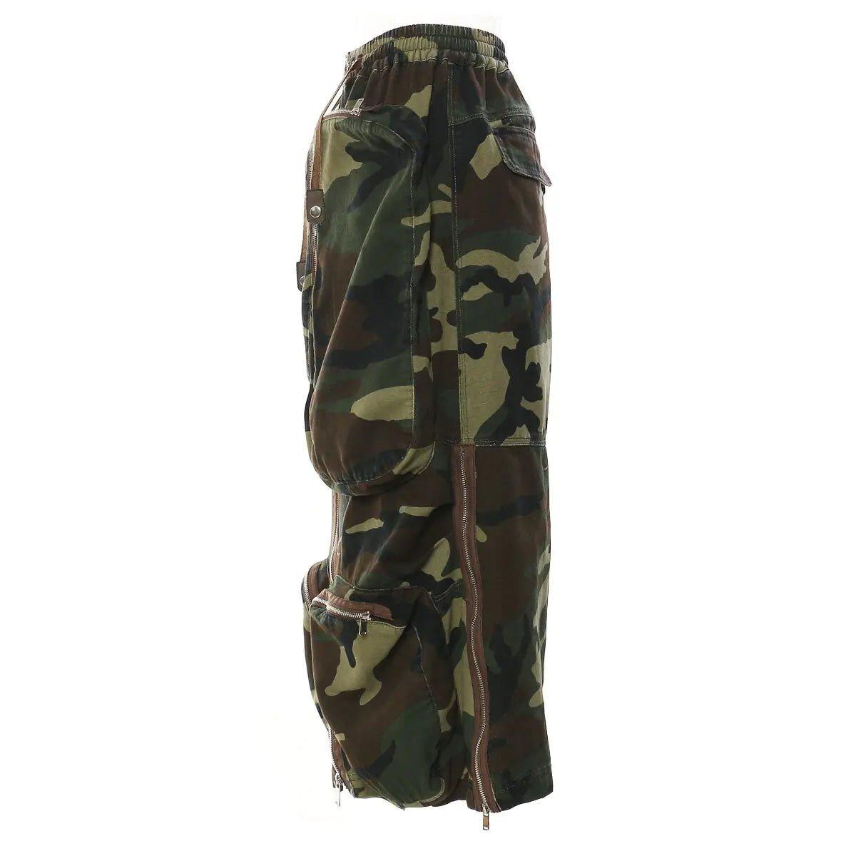 Camouflage Cargo Skirt