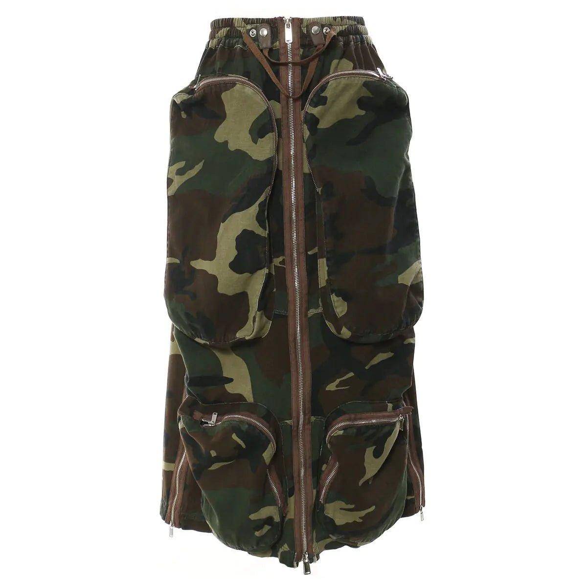 Camouflage Cargo Skirt