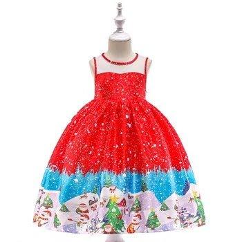 Cartoon Cosplay Snowflake Princess Dress