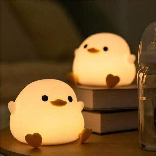 Charming Cartoon Duck LED Night Light – Soft Glow for Kids’ Bedroom, Nursery, or Playroom