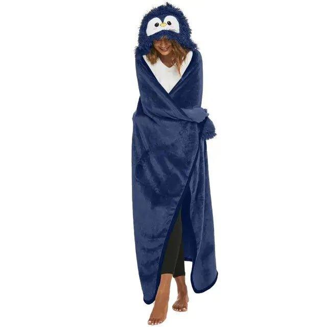 Cartoon Hooded Blanket