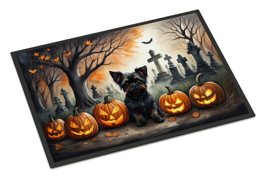 Celebrate Halloween with a Custom Affenpinscher Halloween Doormat | Durable, Weatherproof, and Non - Slip