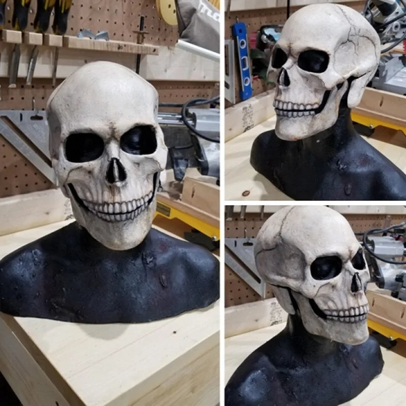 Full Head Skull Skeleton Mask - Realistic Halloween Mask