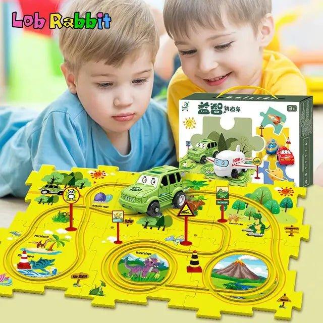 Children's Educational Puzzle Track Car