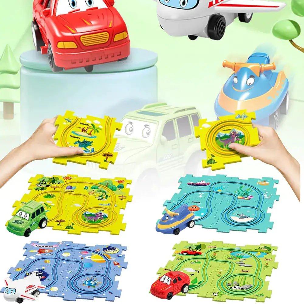 Children's Educational Puzzle Track Car