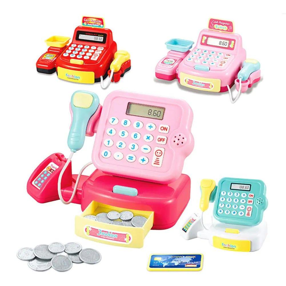 Children's Mini Cash Register Toy with Scanner