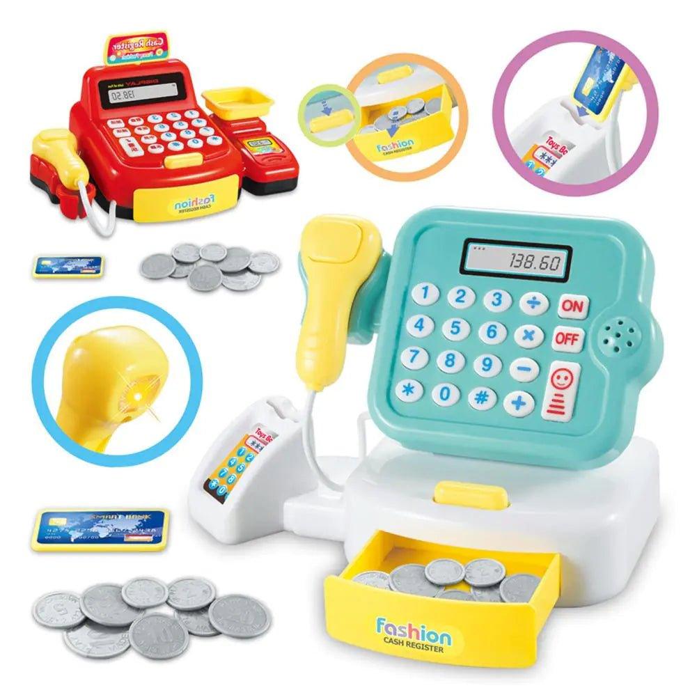 Children's Mini Cash Register Toy with Scanner