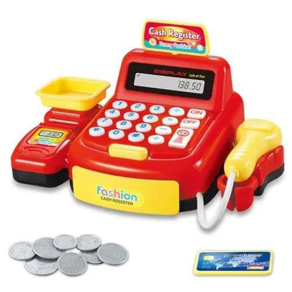 Children's Mini Cash Register Toy with Scanner