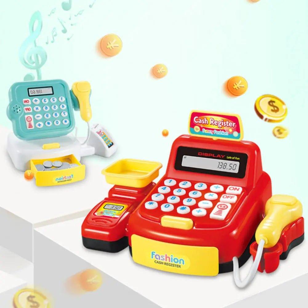 Children's Mini Cash Register Toy with Scanner