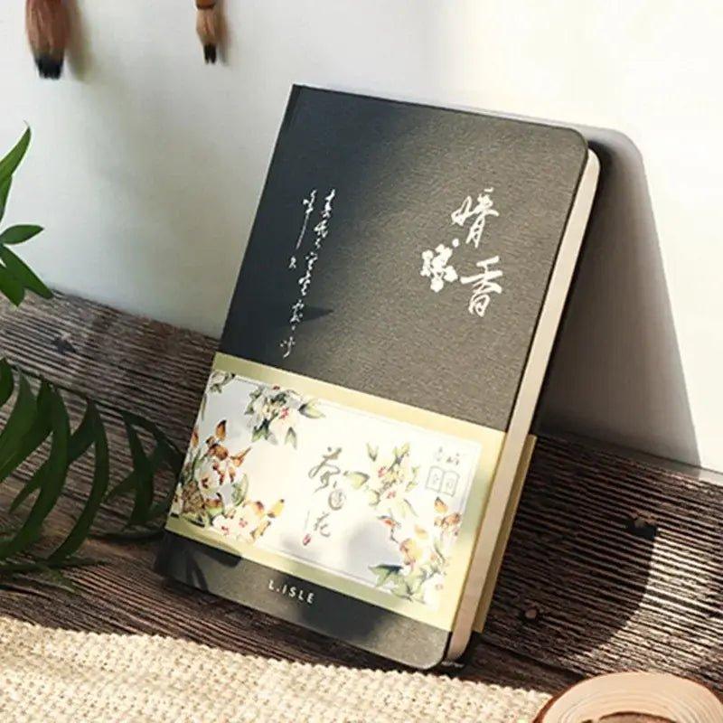 Chinese Style Hardcover Notebook Colorful Pages