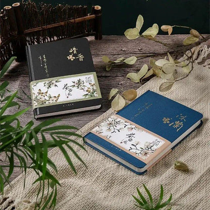 Chinese Style Hardcover Notebook Colorful Pages