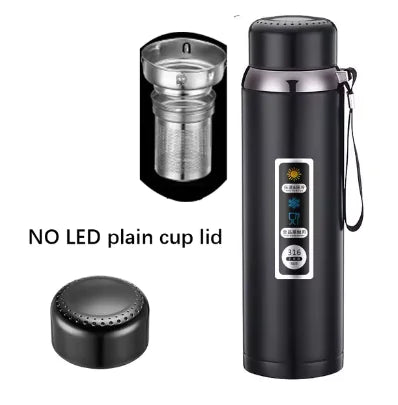 Stay Hydrated with Our Smart Thermos: Advanced 316 Stainless Steel Bottle with LED Display - Home Kartz