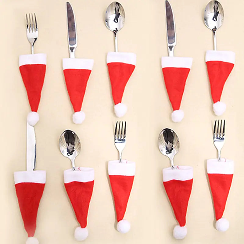 Christmas Tableware Holder Bags – Add a Festive Touch to Your Holiday Table Setting!