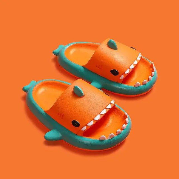 Dive into Fun with Colorful Shark Kids Sandals