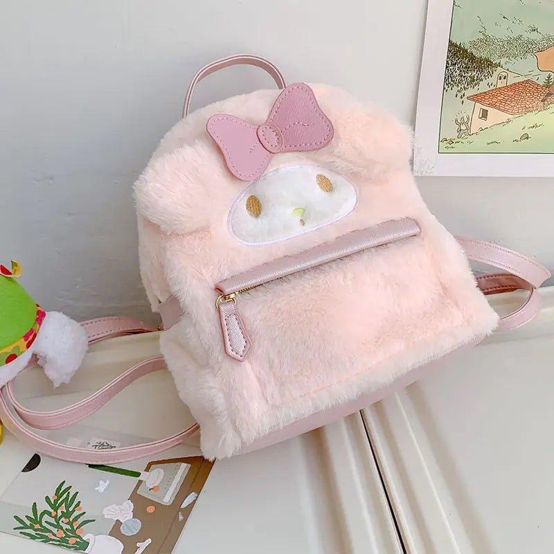 Cotton Plush Furry Backpack