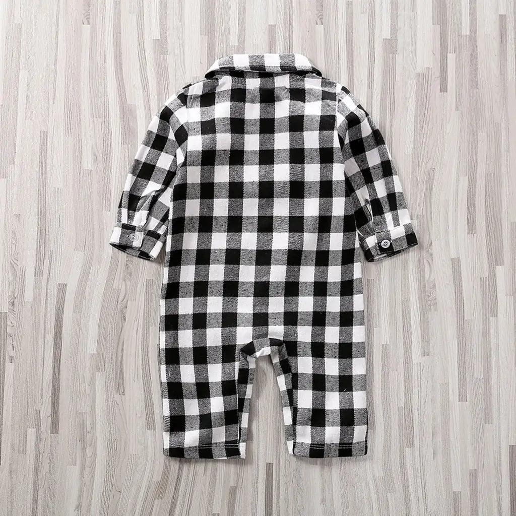 Cozy Baby Plaid Onesie Jumpsuit for Ultimate Comfort