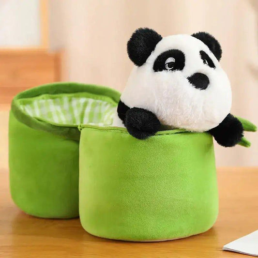 Cute Bamboo Tube Panda Plush Kawaii