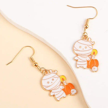 Cute Enamel Halloween Dangle Earrings