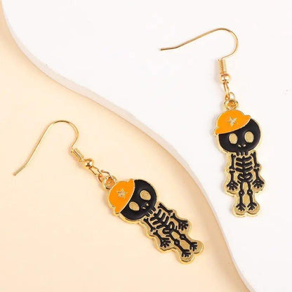 Cute Enamel Halloween Dangle Earrings