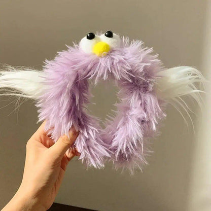 Cute Monster Purple Fur Headband