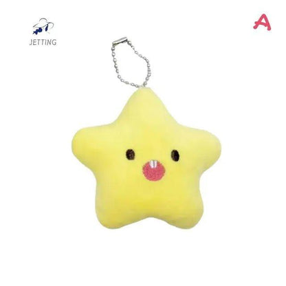 Cute Stars Plush Toy Doll Squeak Keychain