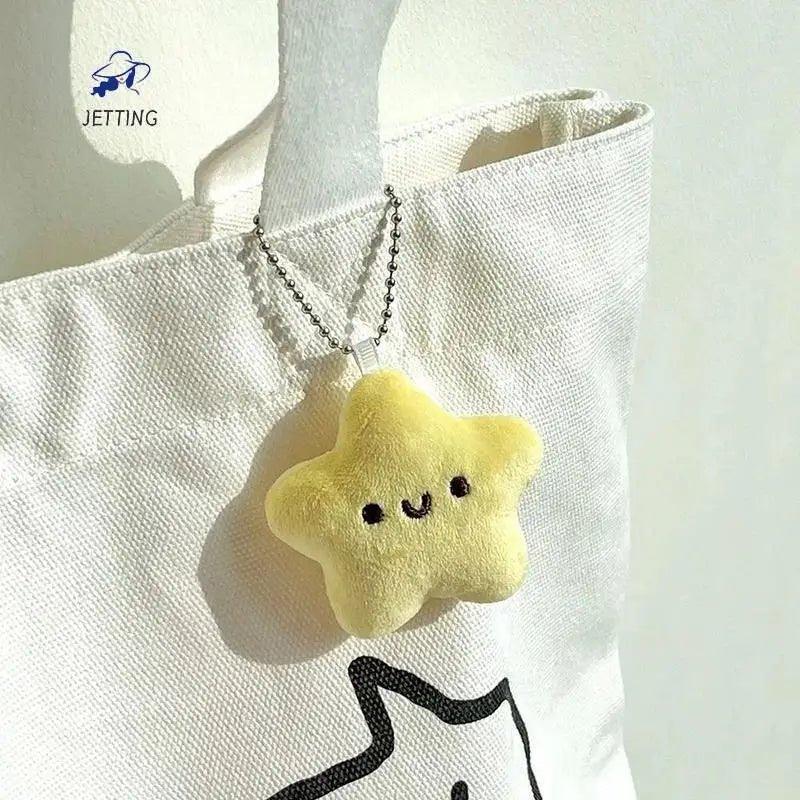 Cute Stars Plush Toy Doll Squeak Keychain