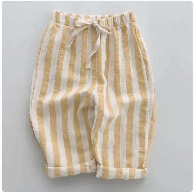 Vintage Linen Cotton Stripe Pants – Timeless Style & Unmatched Comfort - Home Kartz