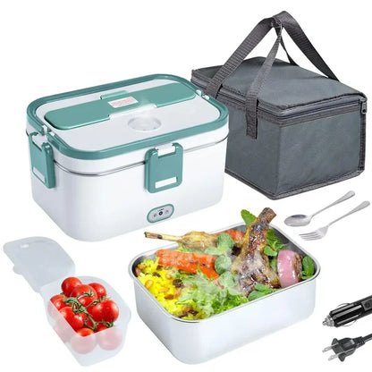 Electric Lunch Box: 3-in-1 Heated Meal Solution for Cars, Trucks, Office and Home Use