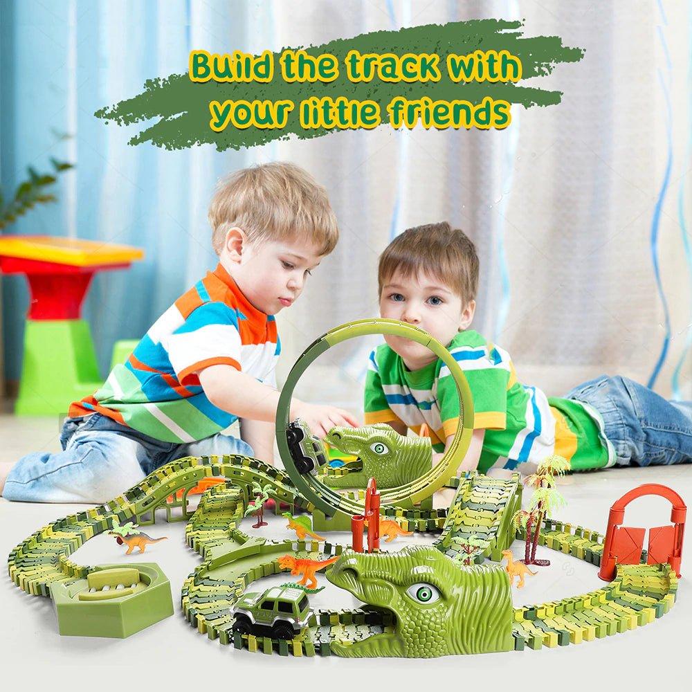 Dinosaur Set Railway Toy Car