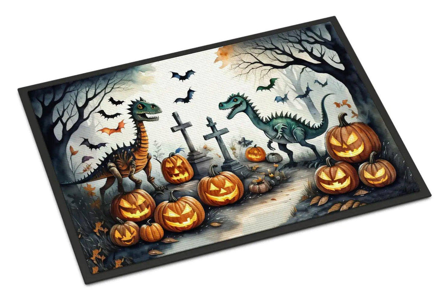 Dinosaurs Spooky Halloween Doormat