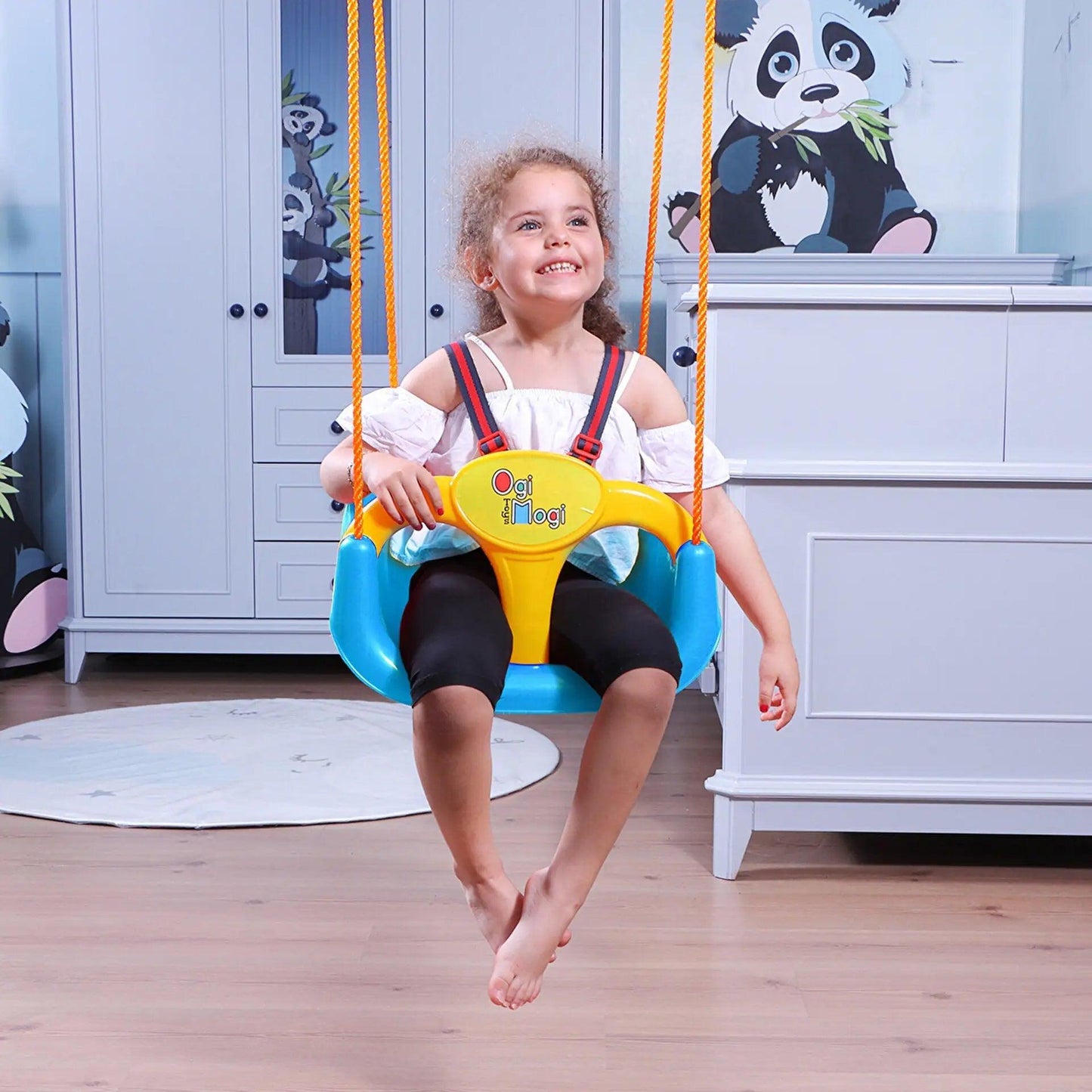 Discover Endless Fun with the High - Backed Baby Swing Toy – Safety and Comfort in One!