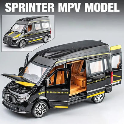 Discover the Ultimate Playtime Companion: 1:24 Alloy Benz Sprinter MPV Van Toy Car