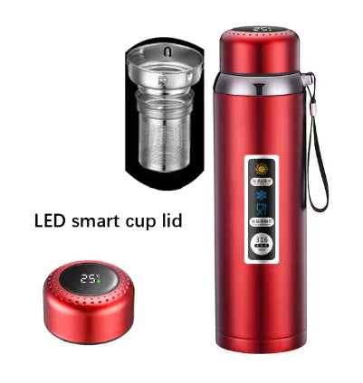 Stay Hydrated with Our Smart Thermos: Advanced 316 Stainless Steel Bottle with LED Display - Home Kartz