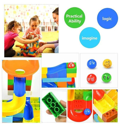 Duploed Blocks Funnel Slide Bricks Toys For Children