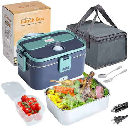 Electric Lunch Box: 3-in-1 Heated Meal Solution for Cars, Trucks, Office and Home Use - Home Kartz