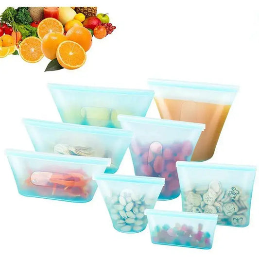 Reusable Silicone Food Storage Bags – Eco-Friendly Airtight Sealing Solution