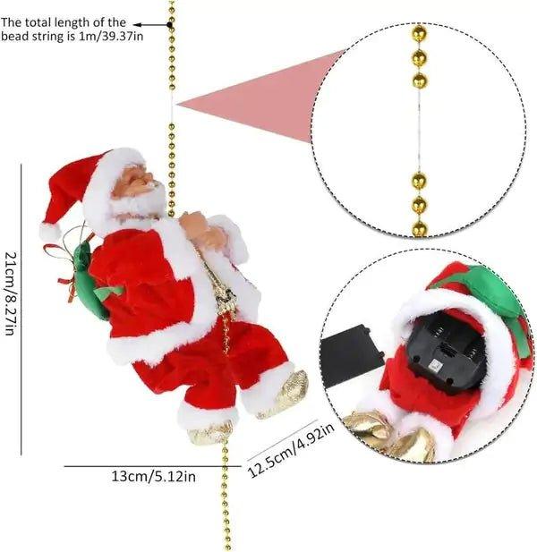 Electric Chimney Climbing Santa Claus Musical Toy