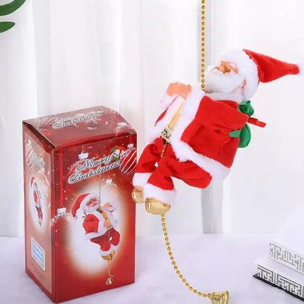 Electric Chimney Climbing Santa Claus Musical Toy