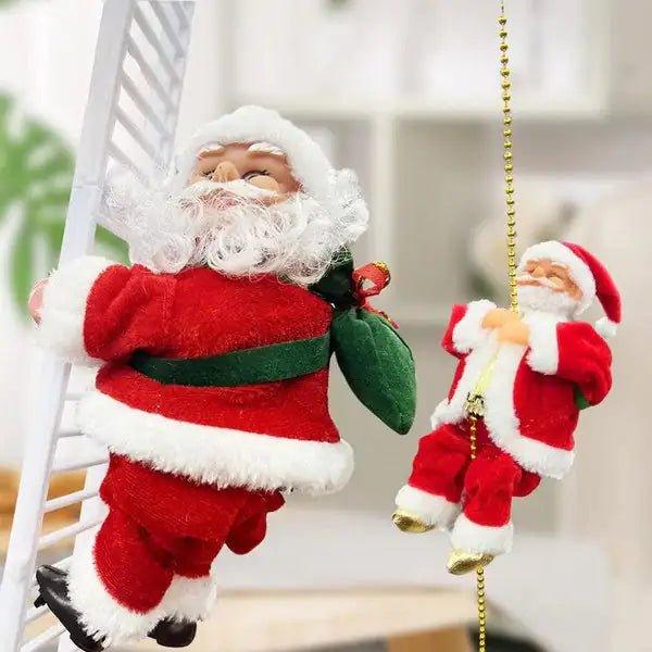 Electric Chimney Climbing Santa Claus Musical Toy