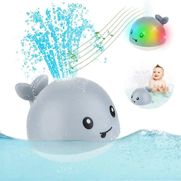 Spray Water Whale Toy | Interactive Bath Toy with Lights | Water Induction Whale for Kids