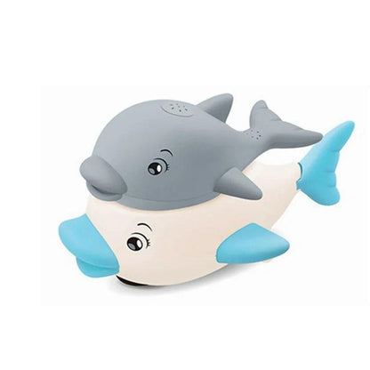 "Electric Whale Bath Ball: Water Spray Shower Toy with Light and Music