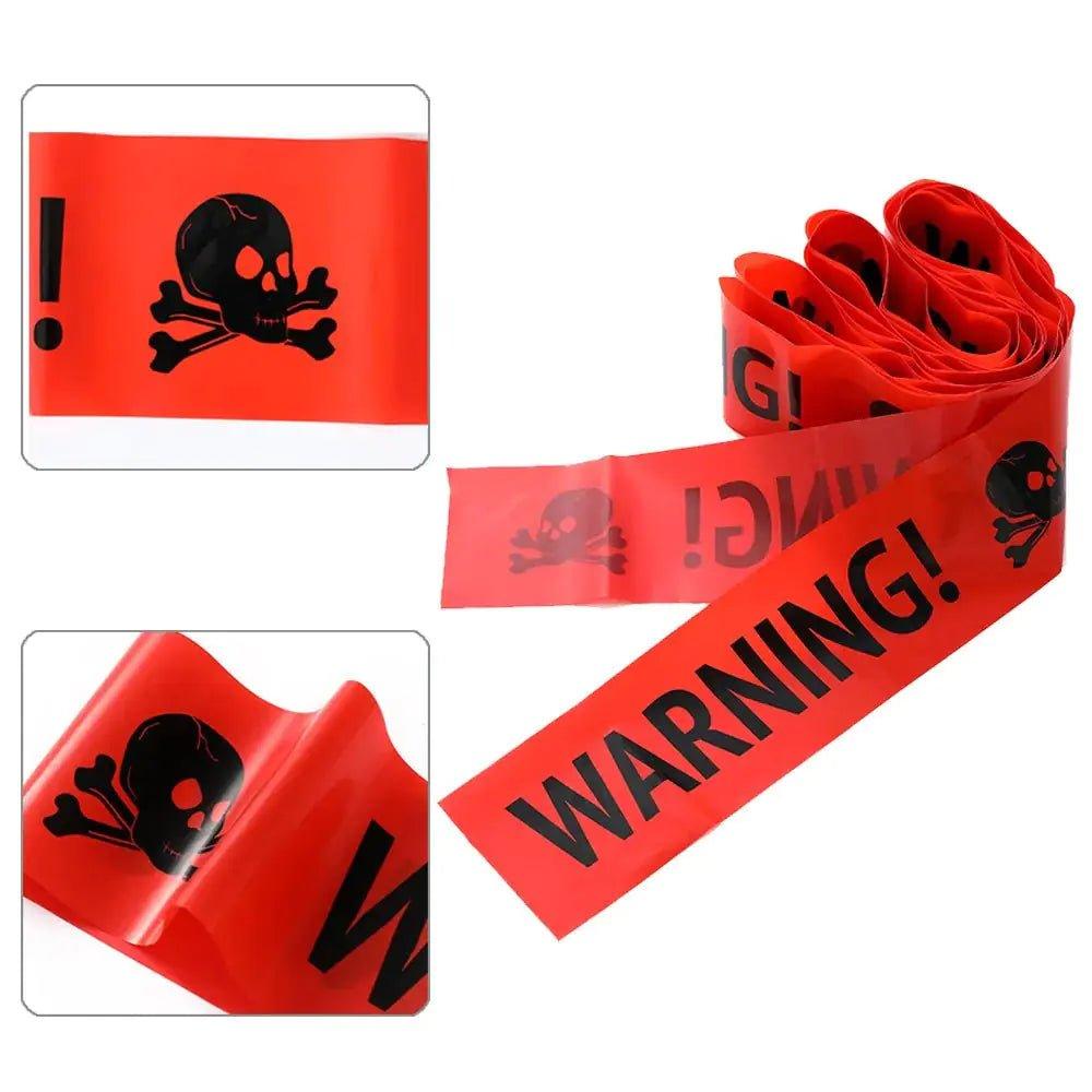 Elevate Your Halloween Décor with Hauntingly Captivating Halloween Warning Caution Tape