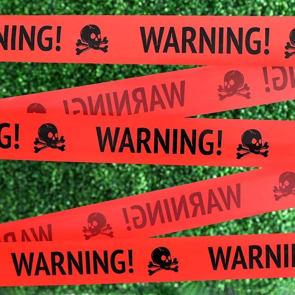 Elevate Your Halloween Décor with Hauntingly Captivating Halloween Warning Caution Tape