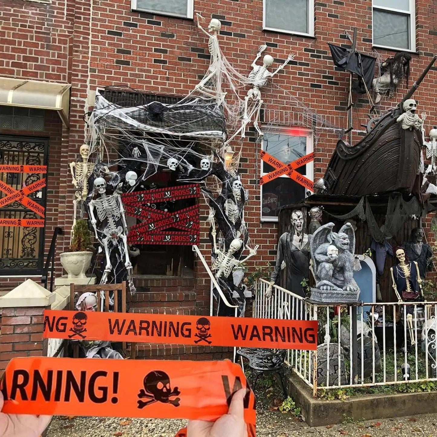 Elevate Your Halloween Décor with Hauntingly Captivating Halloween Warning Caution Tape