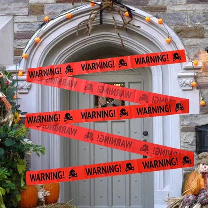 Elevate Your Halloween Décor with Hauntingly Captivating Halloween Warning Caution Tape