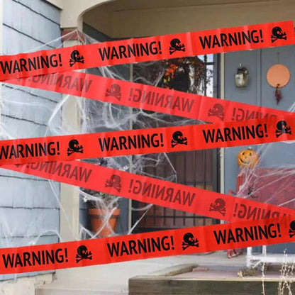 Elevate Your Halloween Décor with Hauntingly Captivating Halloween Warning Caution Tape