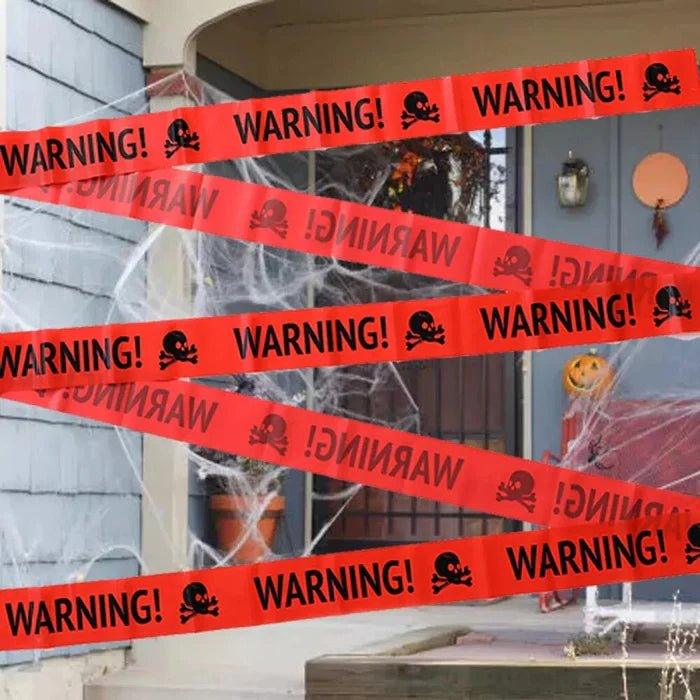 Elevate Your Halloween Décor with Hauntingly Captivating Halloween Warning Caution Tape